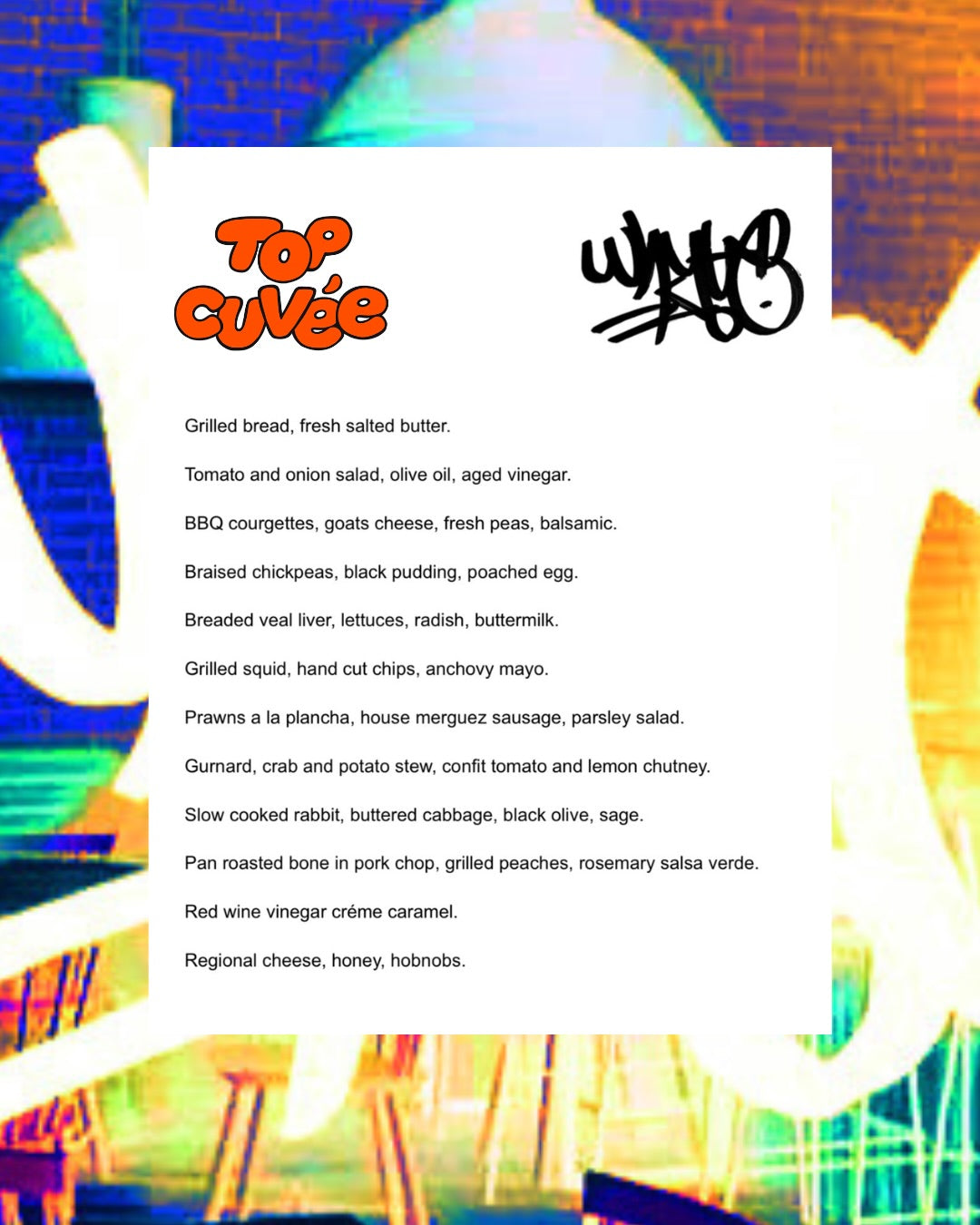 On the menu