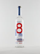 a 500ml bottle of Blanco tequila from Ocho. Produced in La Coruna in Jalisco.